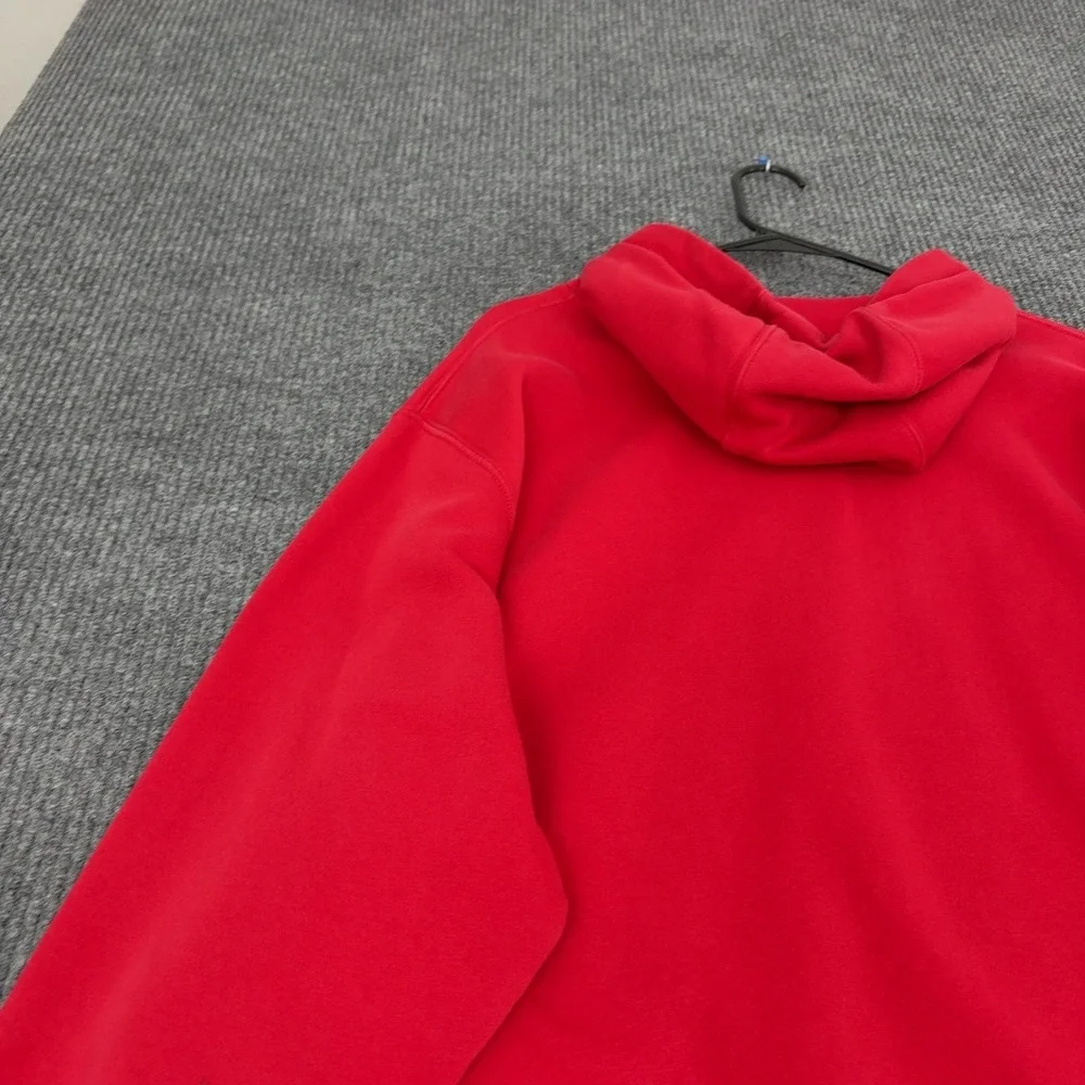 NFLPA Nike Hoodie Mens XXL Red Cotton Polyester Fleece Sportswear Athletic Style